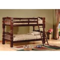 Carved Spindle Esprit Cherry Finish Bunk Bed