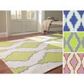 Handmade Rug Collective Swirls Trellis Wool Rug (8'6 x 11'6)