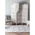 Handmade Rug Collective Modern Trellis Wool Rug (6' x 9')