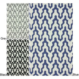 Handmade Rug Collective Modern Trellis Wool Rug (8'6 x 11'6)