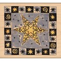 Penny Black Mounted Rubber Stamp 3.5"X3.5"-Christmas Star