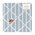 Sweet JoJo Designs Blue and Green Argyle Fabric Bulletin Board