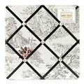 Sweet JoJo Designs Black French Toile Fabric Bulletin Board