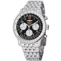 Breitling Men's 'Navitimer' Black Dial Stainless Steel Automatic Watch