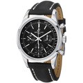 Breitling Men's 'TransOcean' Black Dial Leather Strap Automatic Watch