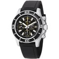 Breitling Men's 'SuperOcean Chrono' Black Dial Rubber Strap Watch