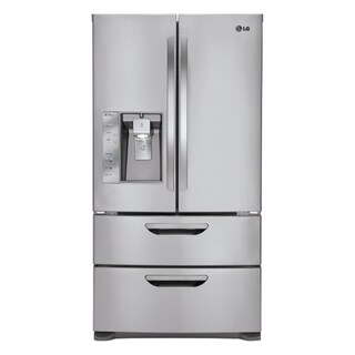 LG LMX31985ST Freestanding 30.5 Cubic Foot French 4-Door Refrigerator/ Freezer