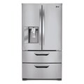 LG LMX31985ST Freestanding 30.5 Cubic Foot French 4-Door Refrigerator/ Freezer