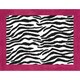 Sweet JoJo Designs Funky Zebra Pink Border Rug
