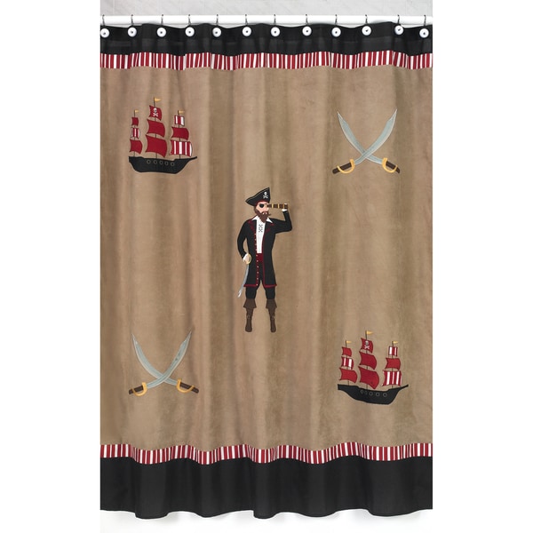 Treasure Cove Pirate Kids Shower Curtain