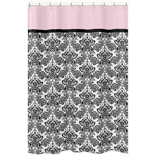 Pink and Black Sophia Shower Curtain