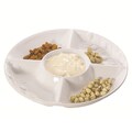 Red Vanilla 14-inch Olive Tree Chip and Dip Bowl