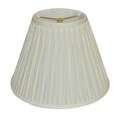 Round Double Pinch Pleated Silk Shade