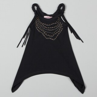 Paulinie Collection Girl's Stud Necklace Tank Top