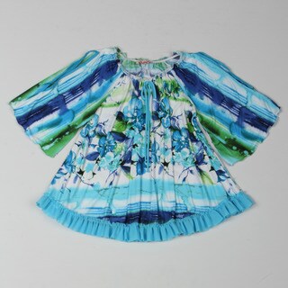 Paulinie Collection Girl's Flower Printed Dress