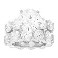 Tressa Sterling Silver Cubic Zirconia Bridal-style Ring Set