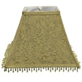 Square Olive French Embroidered Beaded Shade