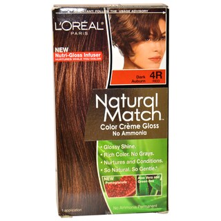 L'Oreal Natural Match Dark Auburn #4R Hair Color (1 Application)