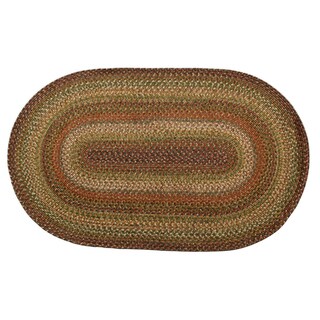 Wild Trees Braided Indoor/ Outdoor Oval Rug (2'6 x 6')