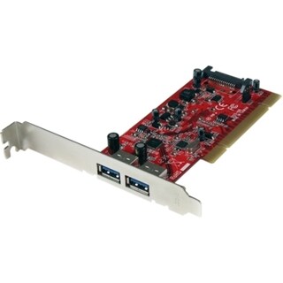 StarTech.com 2 Port PCI SuperSpeed USB 3.0 Adapter Card with SATA Pow