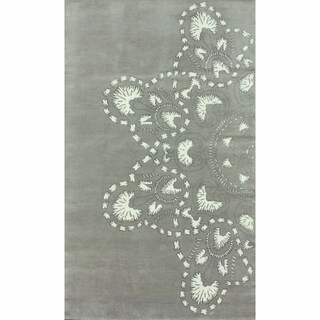 Rug Collective Hand-knotted Grey Faux Silk / Wool Rug