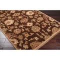 Hand-knotted Aries Brown Wool Rug (2' x 3')