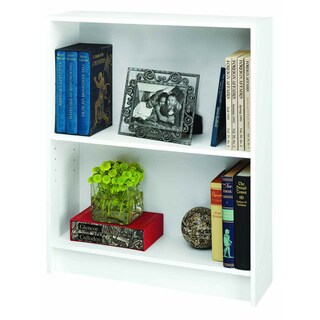 Talon White 2-shelf Bookcase