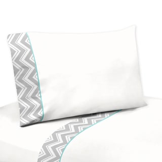 Sweet JoJo Designs Grey and White Zig Zag Diamond Sheet Set
