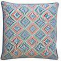 Jiti Pillows 'Squares' Blue 20-inch Pillow