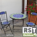 RST Outdoor Ceramic Tile Bistro 3-piece Set