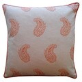 Jiti Pillows 'Angela' Orange 20-inch Pillow