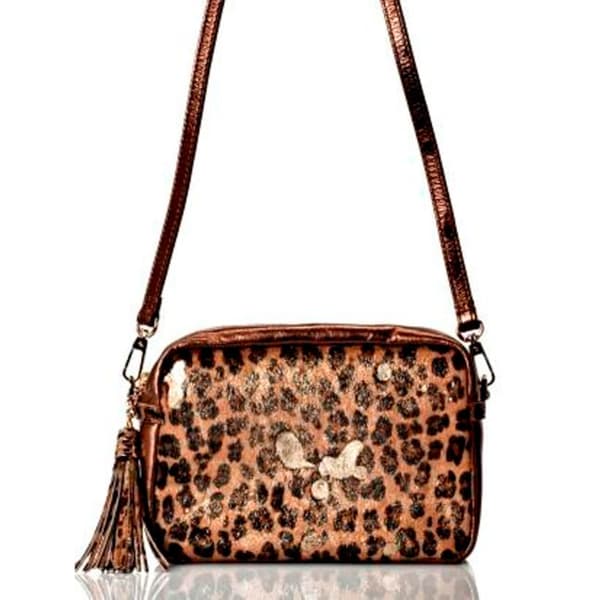 Vintage Reign Women's Animal Print Leather Crossbody Bag - Overstock ... Vintage Reign Women's Animal Print Leather Crossbody Bag - Overstock ...
