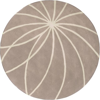 Hand-tufted Expo Safari Tan Wool Rug (4' Round)