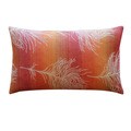 Jiti Pillows 'Feather Negative' Orange 12-inch x 20-inch Pillow
