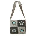 Grey Flower Patch Bag (Nepal)