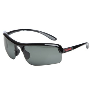 Bolle Men's 'Vitesse' Shiny Black Sport Frame Polarized Sunglasses