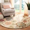 Handmade Soho Ivory New Zealand Wool Rug