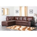 Abbyson Living Cooper Top Grain Leather Sectional