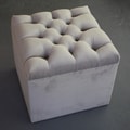 Tufted Storage Ottoman by Decenni Custom Furniture