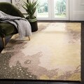 Handmade Deco Sage/ Grey New Zealand Wool Rug