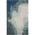 Handmade Soho Blue New Zealand Wool Rug