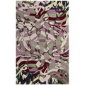 Handmade Deco Rose New Zealand Wool Rug