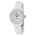 Stuhrling Original Women's Glamour II Quartz  Crystal Ceramic Bracelet Watch