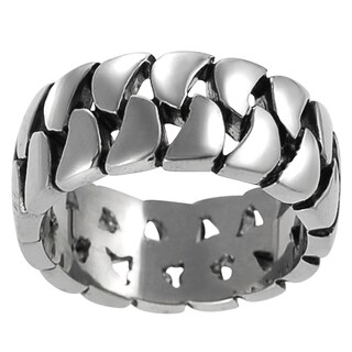 Vance Co. Men's Stainless Steel Biker Ring