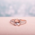 Miadora Sterling Silver Morganite and Diamond Ring