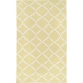 Hand-woven Brindisi Yellow Wool Rug (8' x 11')
