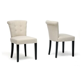 Baxton Studio 'Philippa' Beige Linen Dining Chairs (Set of 2)