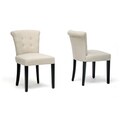 Baxton Studio 'Philippa' Beige Linen Dining Chairs (Set of 2)
