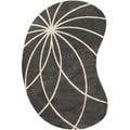 Hand-tufted Rotura Charcoal Floral Wool Rug (8' x 10')