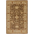 Hand-knotted Golden Brown Mangusta Wool Rug (8' x 11')